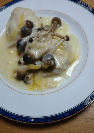 レンジで出来る簡単鶏肉のクリーム煮-レシピのメイン写真