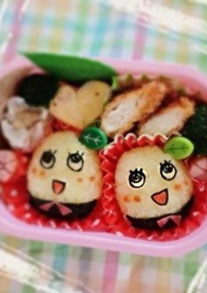 幼稚園のお弁当☆ふなっしーおにぎり☆-レシピのメイン写真