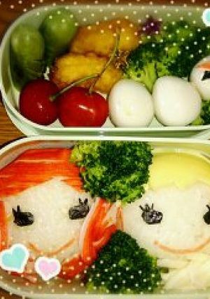 アナ雪弁当-レシピのメイン写真
