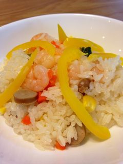 炊飯器で簡単 エビピラフ-レシピのメイン写真