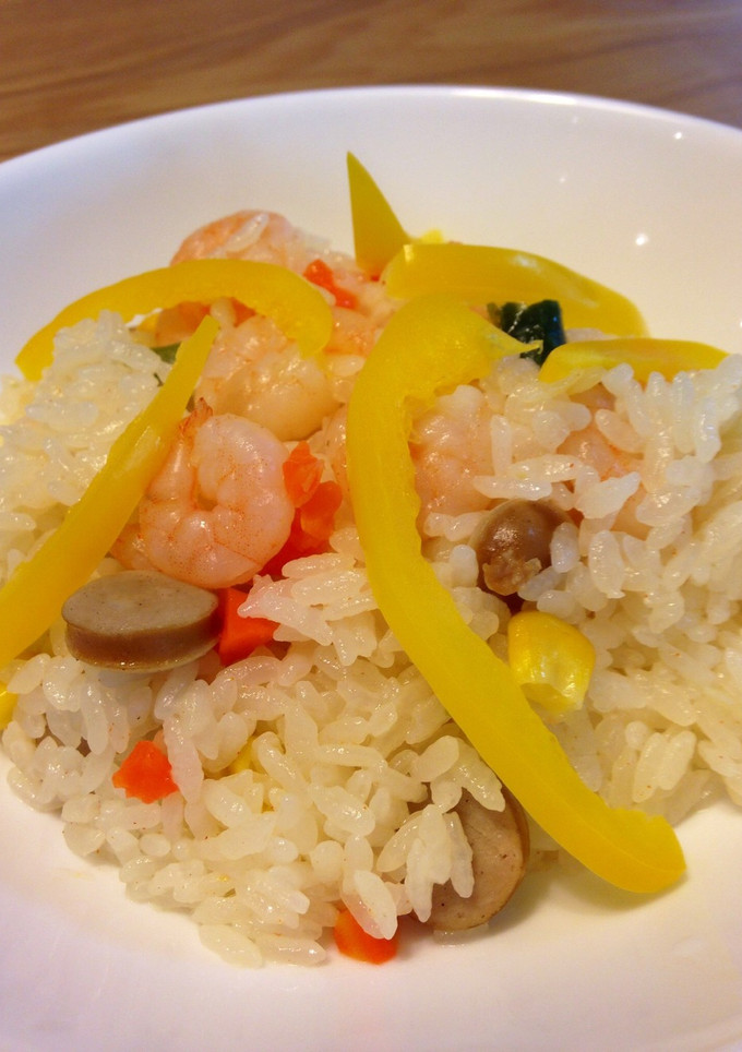 炊飯器で簡単 エビピラフ-レシピのメイン写真