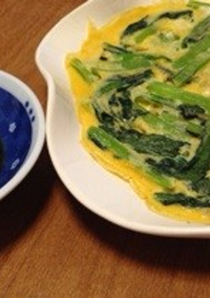 ほうれん草の卵とじ-レシピのメイン写真