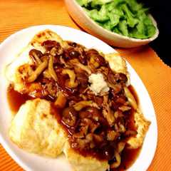 豆腐ステーキ和風きのこソース-レシピのメイン写真