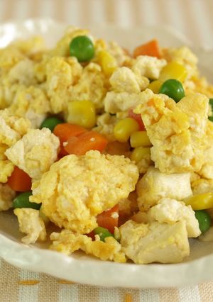 豆腐スクランブルエッグ-レシピのメイン写真