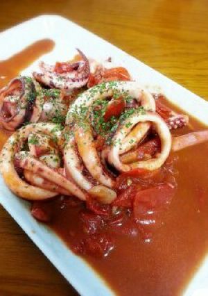 簡単！イカトマト！-レシピのメイン写真