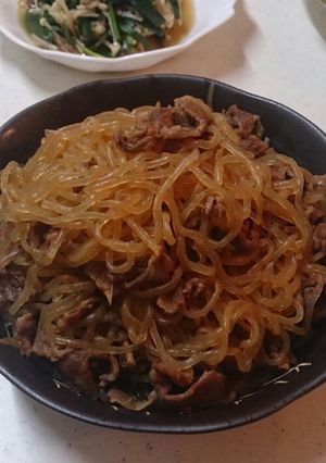 母の味♪糸こんにゃくと牛肉の煮物♪-レシピのメイン写真