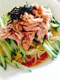 こんにゃく冷やし中華 ツナver-レシピのメイン写真