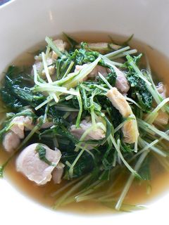 鶏肉と水菜のハリハリ煮-レシピのメイン写真