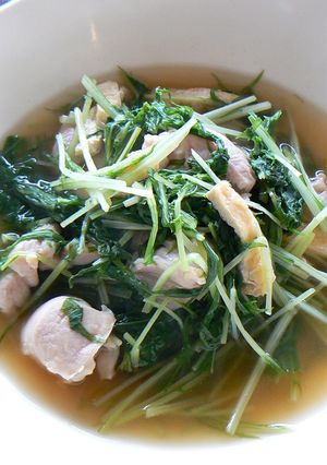 鶏肉と水菜のハリハリ煮-レシピのメイン写真