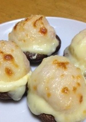 簡単!エビ団子 ON しいたけ-レシピのメイン写真