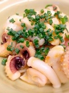 超簡単★イカ(下足)の柚子胡椒味噌和え-レシピのメイン写真