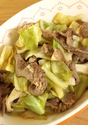 キャベツと牛肉のレモンバターしょうゆ-レシピのメイン写真