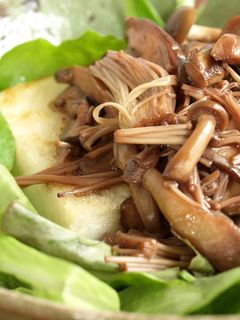 豆腐のステーキ・赤ワインきのこソースかけ-レシピのメイン写真