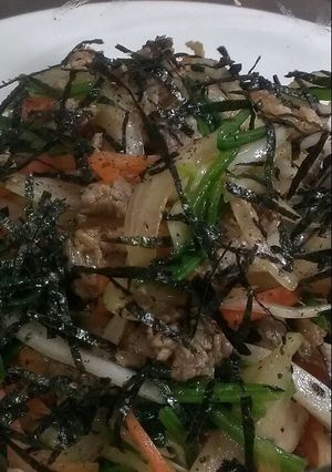 私の♪牛肉と新玉ねぎのピリ辛サラダ♪-レシピのメイン写真