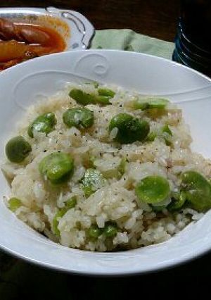 お鍋で簡単!空豆のピラフ-レシピのメイン写真
