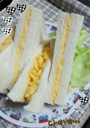 ☆簡単!材料③つで甘いタマゴサンド☆-レシピのメイン写真