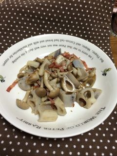 れんこんベーコンの柚子胡椒炒め-レシピのメイン写真
