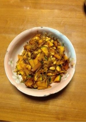 カボチャとジャコと大豆のきんぴら-レシピのメイン写真