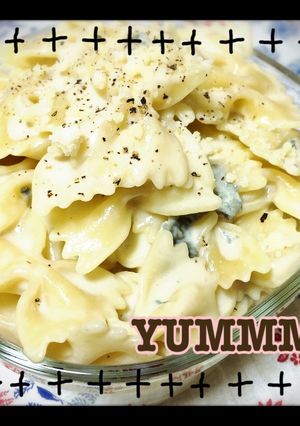簡単♪ゴルゴンゾーラ＆リボン型パスタ-レシピのメイン写真