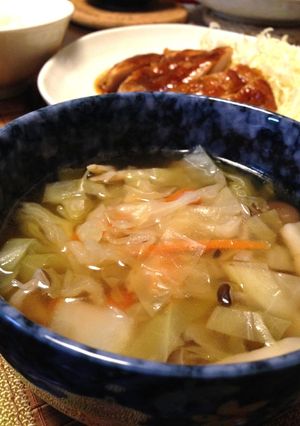 『お野菜たっぷり中華風スープ』-レシピのメイン写真