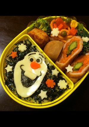 オラフ キャラ弁-レシピのメイン写真