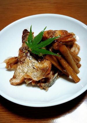 我が家の＊鯛のあら煮-レシピのメイン写真