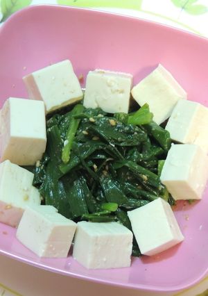 にら豆腐（冷奴）-レシピのメイン写真