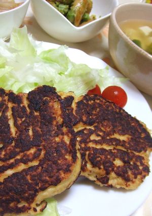 手早く簡単★味噌つくねハンバーグ♪-レシピのメイン写真