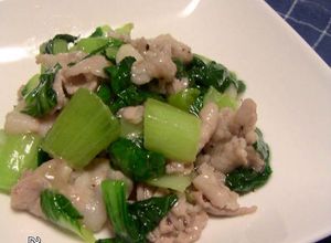 豚肉とチンゲン菜のにんにく塩炒め-レシピのメイン写真