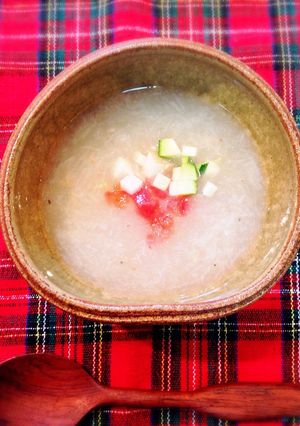 とろろ芋のすり流し和風スープ♬-レシピのメイン写真
