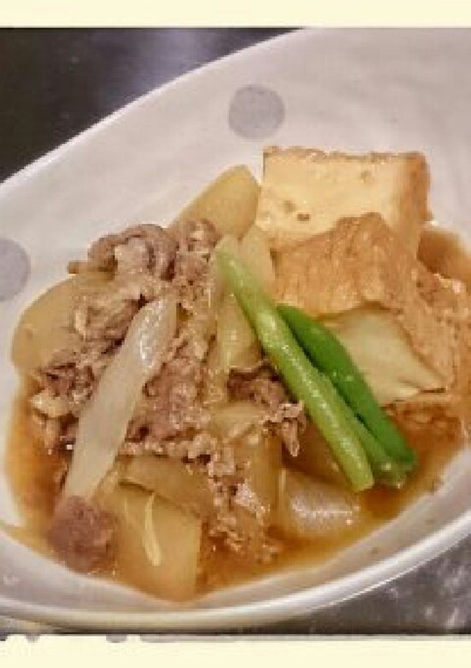牛肉と厚揚げと大根の炊いたん-レシピのメイン写真