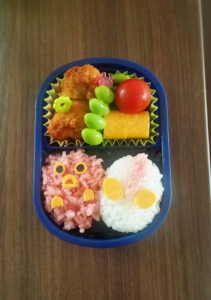 簡単♪ウルトラマン&ピグモンキャラ弁♪-レシピのメイン写真