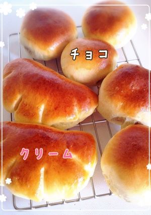 ☆ｶｽﾀｰﾄﾞｸﾘｰﾑ＆ﾁｮｺﾊﾟﾝ☆-レシピのメイン写真