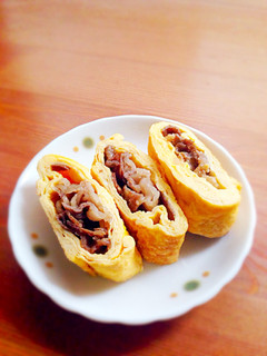 お弁当に!お義母さんの肉巻き卵焼き-レシピのメイン写真