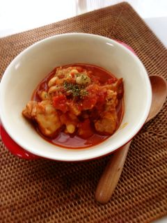 簡単チキンのトマト煮込み*-レシピのメイン写真