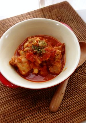 簡単チキンのトマト煮込み*-レシピのメイン写真