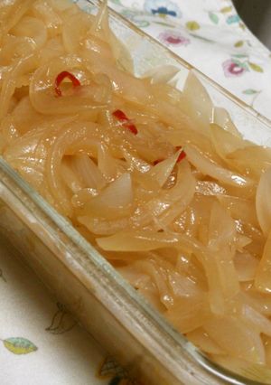 新玉ねぎの黒酢炒め煮-レシピのメイン写真