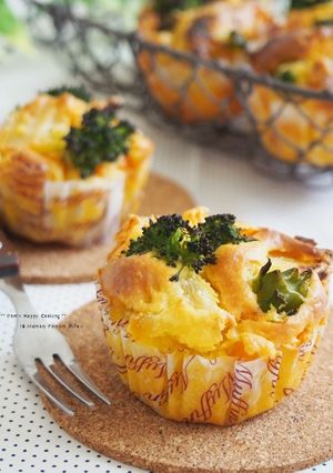 卵・油分不使用☆野菜たっぷりカップケーキ-レシピのメイン写真