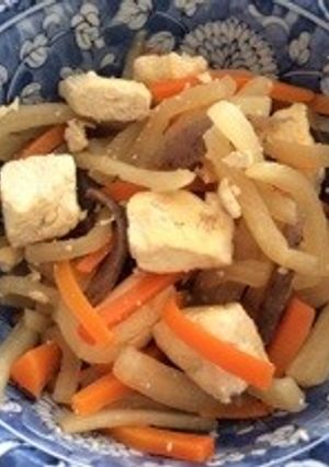 止まらない！大根の炒り豆腐-レシピのメイン写真