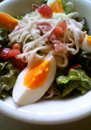 糖質制限！糖質0麺でサラダうどん風-レシピのメイン写真