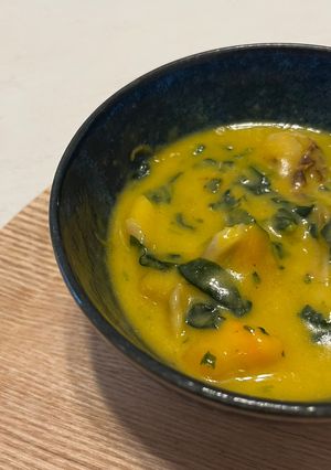 カリウム満点◎豆乳かぼちゃシチュー-レシピのメイン写真