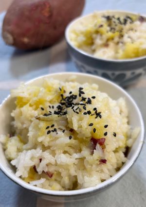 余ったお餅で！さつまいもおこわ-レシピのメイン写真