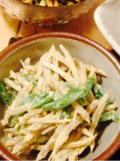 簡単副菜♪ごぼうといんげんのサラダ-レシピのメイン写真