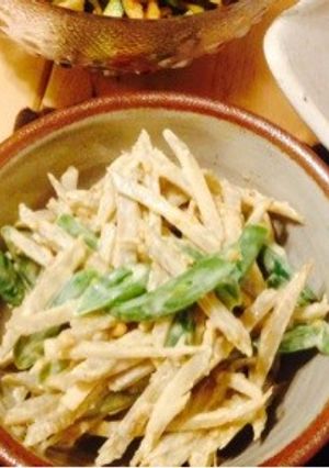 簡単副菜♪ごぼうといんげんのサラダ-レシピのメイン写真