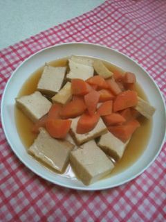 厚揚げ人参の煮物-レシピのメイン写真