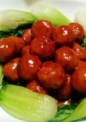 簡単꙳★*ﾟ肉だんご☆甘酢あん-レシピのメイン写真