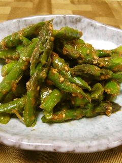 グリーンアスパラの胡麻和え-レシピのメイン写真