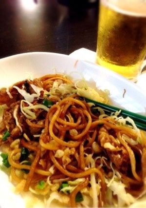 サクサク新食感！焼きそば〜にトッピング♬-レシピのメイン写真