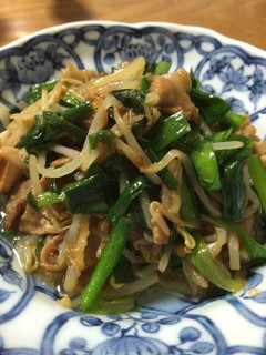 ご飯がすすむ〜♪①豚ニラもやし-レシピのメイン写真