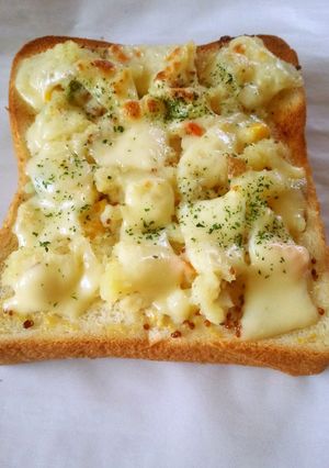 朝食♡リメイク！ポテサラチーズトースト-レシピのメイン写真